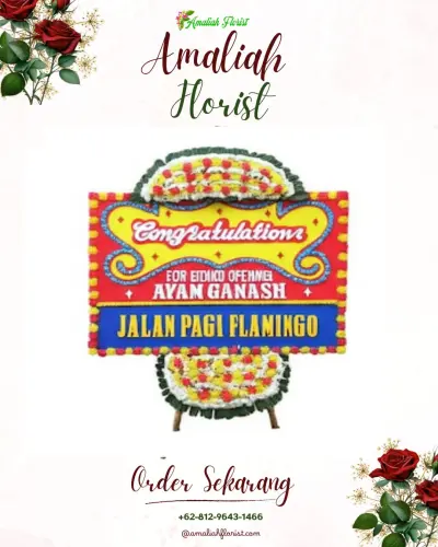 Bunga Papan Congratulation di Daup